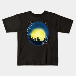 Midnight City Cute Art Girls Style Kids T-Shirt